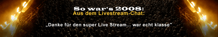 So war's 2008 - aus dem Livestream-Chat