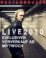 Marius Müller Westernhagen Tournee 2010 Tickets