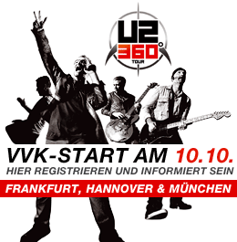 U2 360 Grad Tournee 2009    Tickets