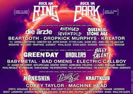 Ein Line-up voller Stromgitarren: Rock am Ring und Rock im Park kündigen Die Ärzte, Green Day, Kraftklub uvm. Für 2024 an