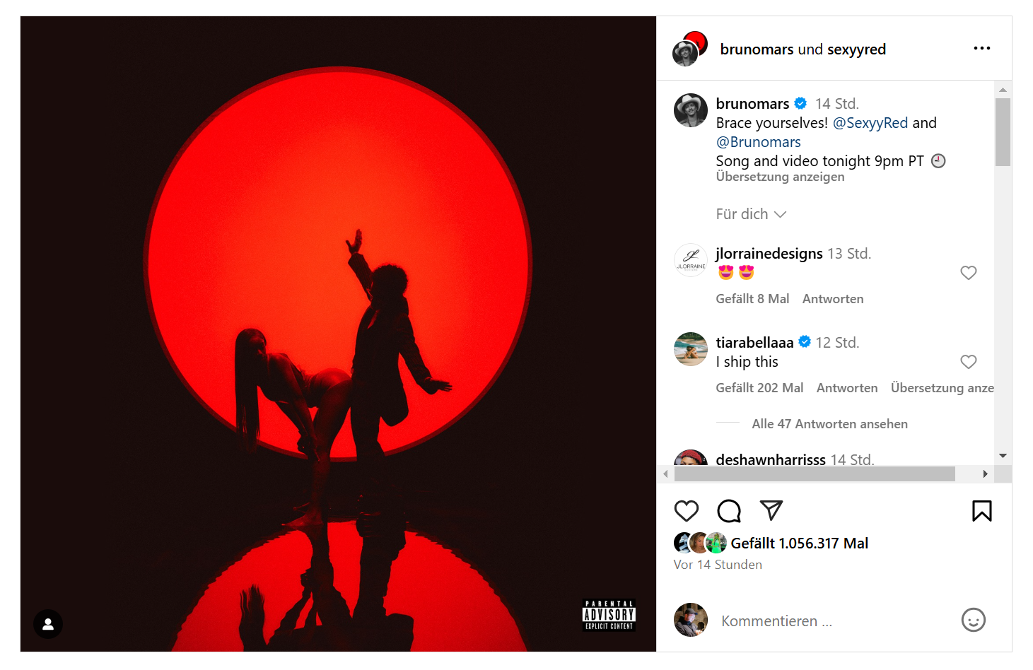 Die nächste #1? Bruno Mars veröffentlicht „Fat Juicy & Wet“ mit Sexyy