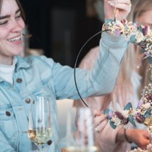 Kreativabend - DIY & Bl&uuml;tenWunder-Besuch / Trockenblumenloop & einzigartige Ausstellung