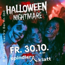 Halloween Nightmare - die Halloween Party im Spindler & Klatt