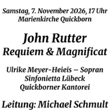 John Rutter - Kantorei Quickborn - Requiem & Magnificat
