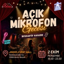 Berlin Sahnesi Open Mic Gecesi | Jockel Event Hall