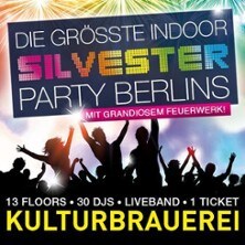 Die gr&ouml;&szlig;te Indoor Silvester Party Berlins in der Kulturbrauerei