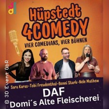H&uuml;pstedt4Comedy |  3D Event GbR | Vier Comedians, vier B&uuml;hnen