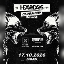 Heavydays Clubshow Frapé Aalen -  4 Bands Live | Xarise, Campus (BE) + TBA