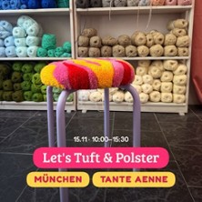 Tufting & Polstern &ndash; Hocker in M&uuml;nchen | Gestalte deinen eigenen Hocker