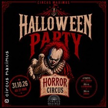 Halloween Circus - 4 Partys auf 2 Etagen!