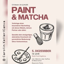 Paint & Matcha - Event Augsburg Dezember