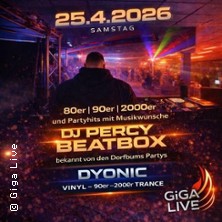 80er 90er 2000 Party & Trance - mit DJ Percy & Dyonic
