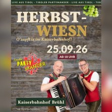 Herbstwiesen 2026 - Tiroler Partymander live | Kaiserbahnhof Brühl