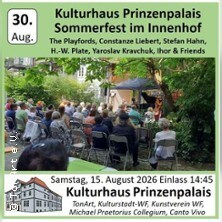 Sommerfest Kulturhaus Prinzenpalais
