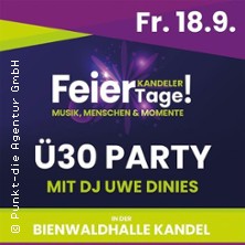 Ü30 Party mit DJ Uwe Dinies - Bienwaldhalle