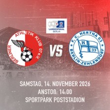 Berliner AK vs. FC Hertha 03 - Berliner Fussball-Verband
