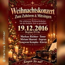 Weihnachtskonzert zum Mitsingen und Zuhören
