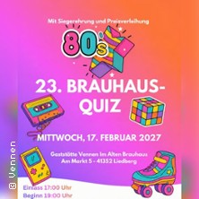 23. Brauhausquiz mit Siegerehrung und Preisverleihung