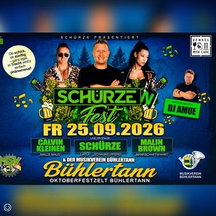 Sch&uuml;rzenfest - Sch&uuml;rze, Calvin Kleinen, Malin Brown, DJ Amue