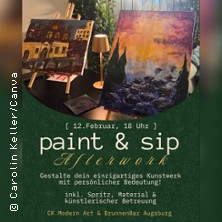 Paint & Sip Augsburg Afterwork | M&auml;rz Event