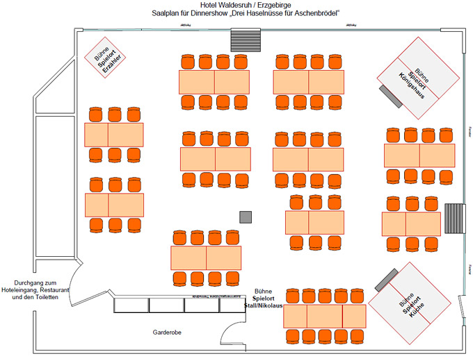 Saalplan Aschenbr&ouml;del