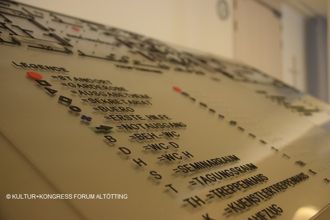 Barrierefreiheit im KULTUR+KONGRESS FORUM ALT&Ouml;TTIN