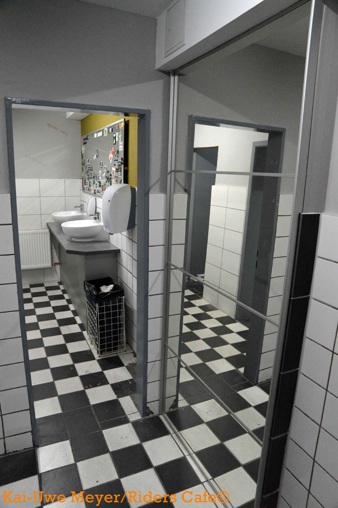 Riders Caf&eacute; L&uuml;beck Toilettenbereich