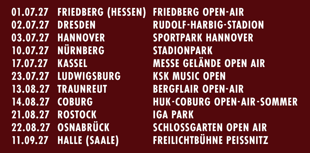 Unheilig Ticketalarm