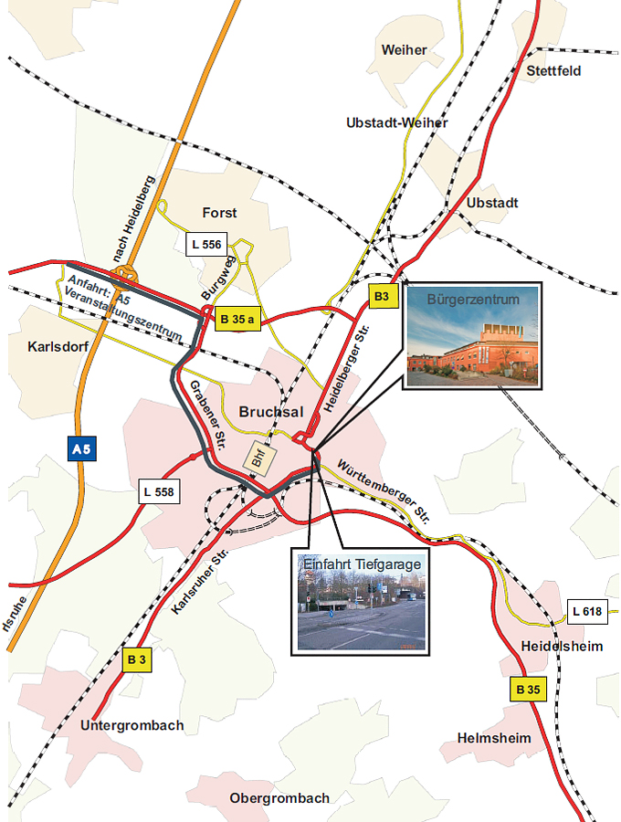 Anfahrt mit PKW