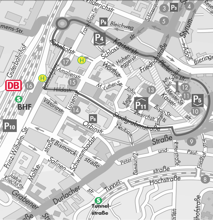 Anfahrt mit &ouml;ffentlichen Verkehrsmitteln