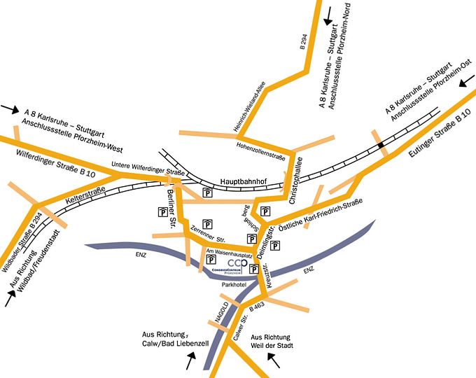 Anfahrt mit PKW