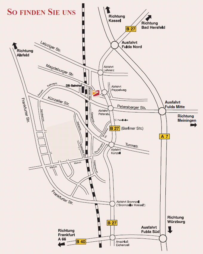 Anfahrt mit PKW