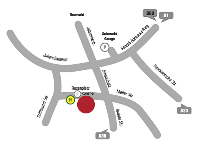 Anfahrt mit &ouml;ffentlichen Verkehrsmitteln