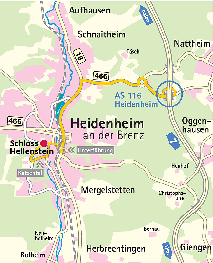 Anfahrt mit PKW