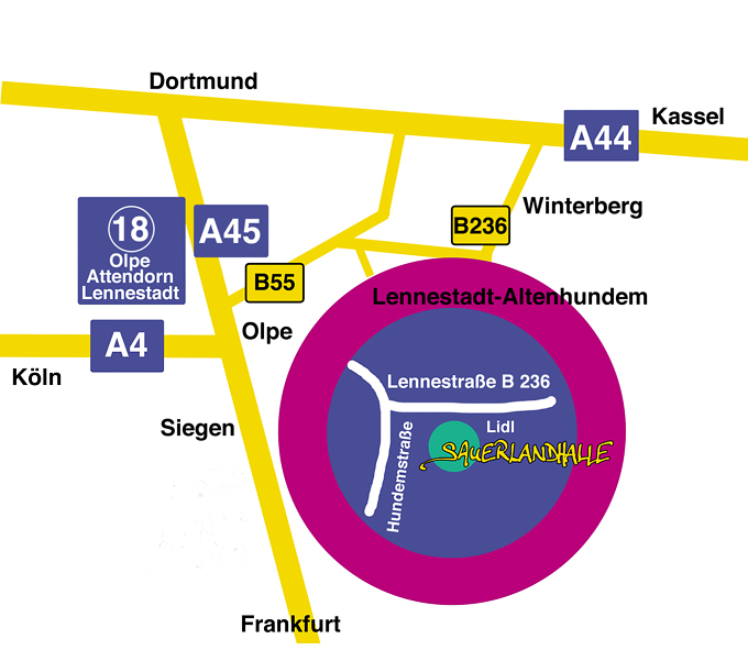 Anfahrt mit PKW