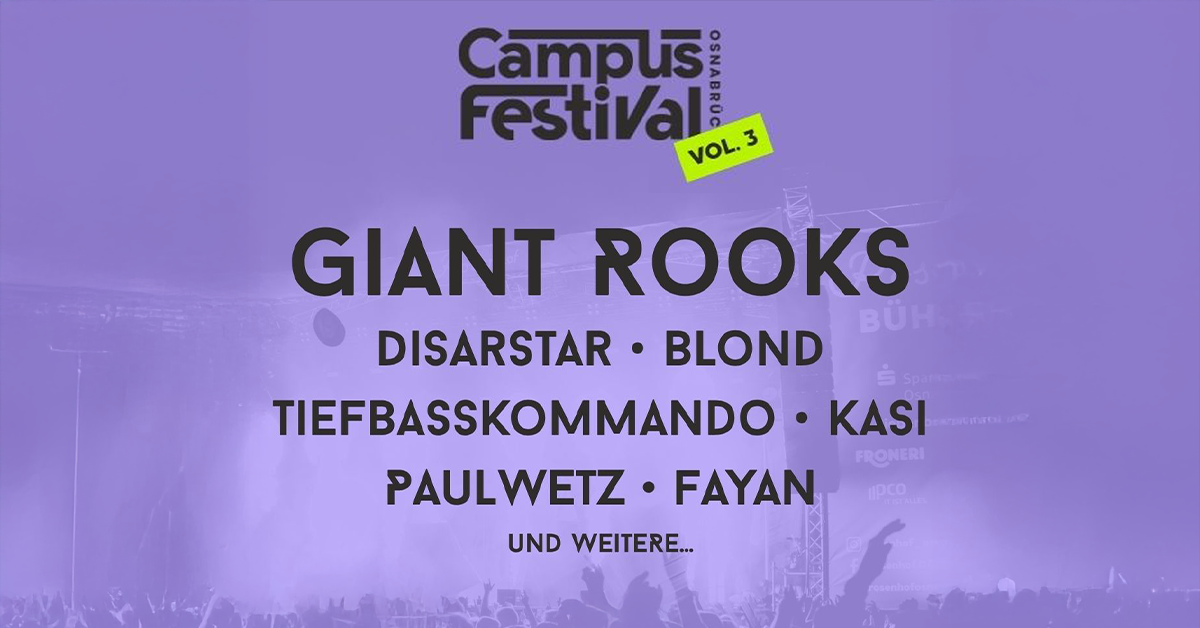 Campus Festival Osnabr&uuml;ck 2026