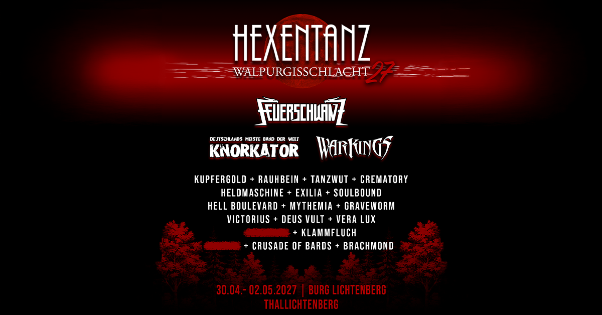 Tagesticket Sonntag - Hexentanz Open Air Festival 2027 Tagesticket Sonntag - Hexentanz Open Air Festival 2027